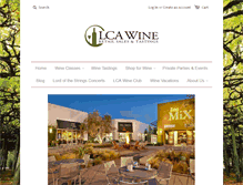 Tablet Screenshot of lcawine.com